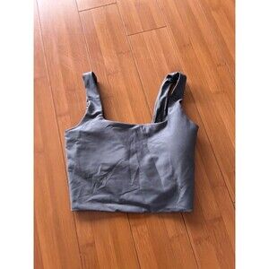 Abercrombie & Fitch YPB Square Tank / Crop Top Gray Small